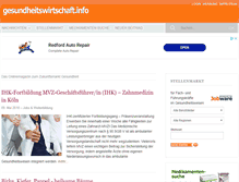 Tablet Screenshot of gesundheitswirtschaft.info